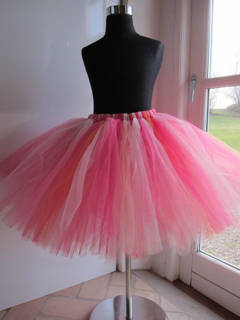 Smukt flamingo tylskrt