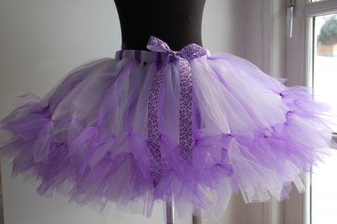 Tyl skrt i lilla nuancer