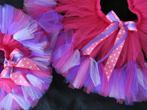 Pink og lilla med ekstra puf