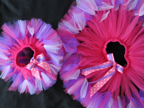 Pink med lilla puf til bamse